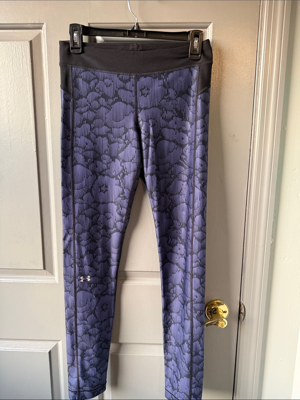 Under Armour Purple Floral Print Performance Leggings